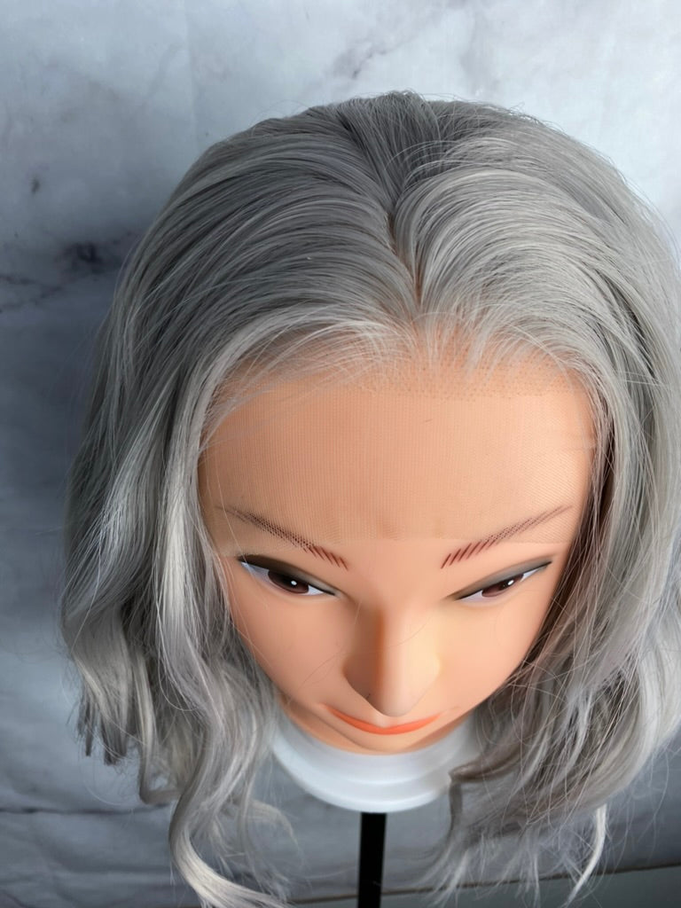 Grey Wig,Gray Wig,Short Gray Hairstyle,Silver Hair,Silver Grey Wig,Short Bob Hairstyle