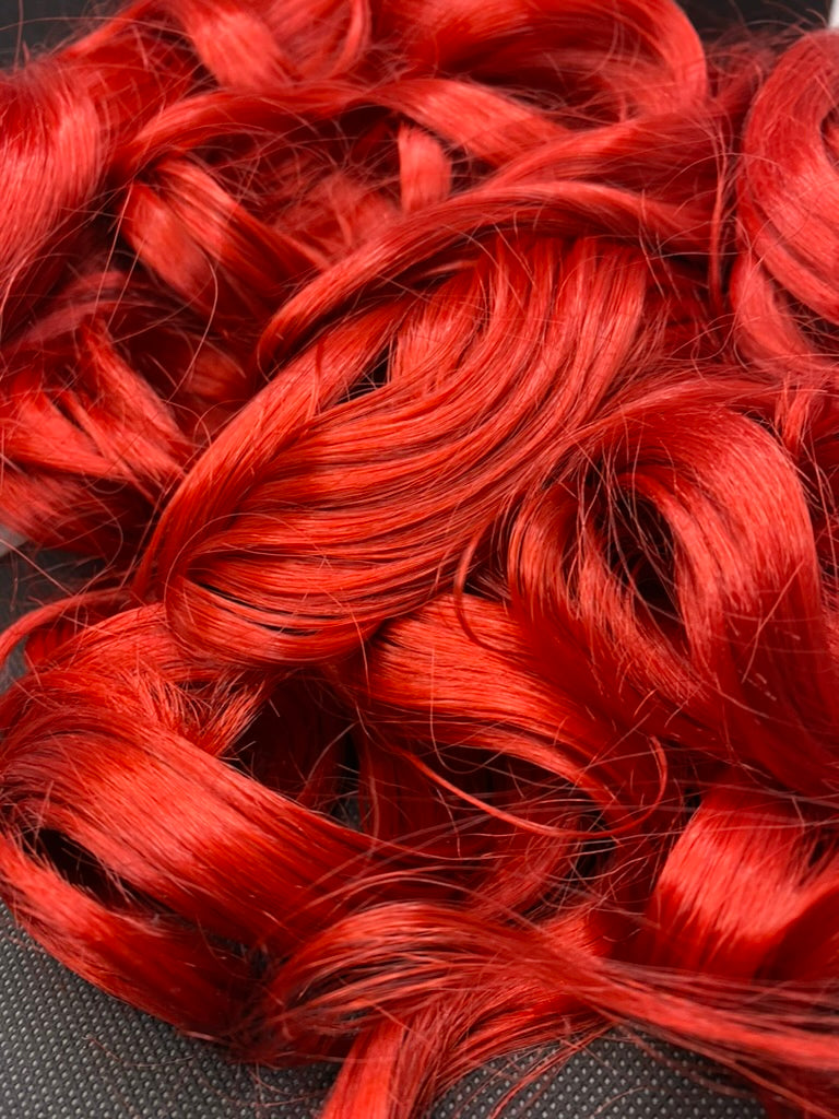 Ariel Mermaid Red Wig,Red Lace Wig,Long Wavy Red Hair Wig,Lace Front Wig,Bright Red Wigs,Rose Red Lace Wigs