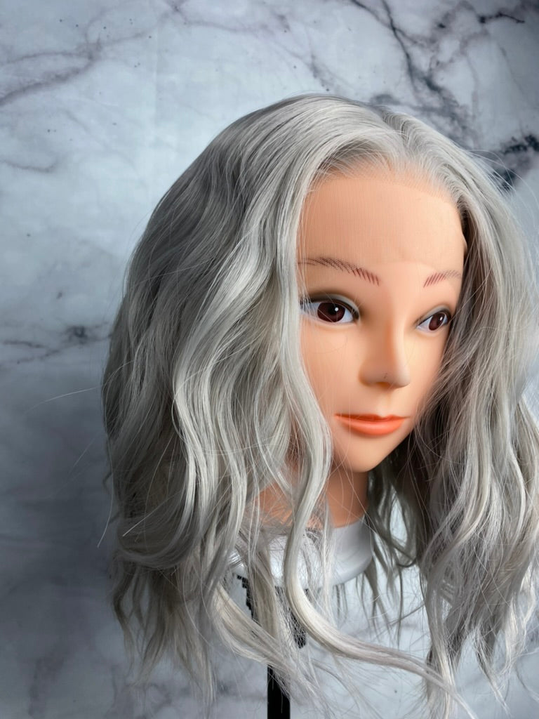 Grey Wig,Gray Wig,Short Gray Hairstyle,Silver Hair,Silver Grey Wig,Short Bob Hairstyle