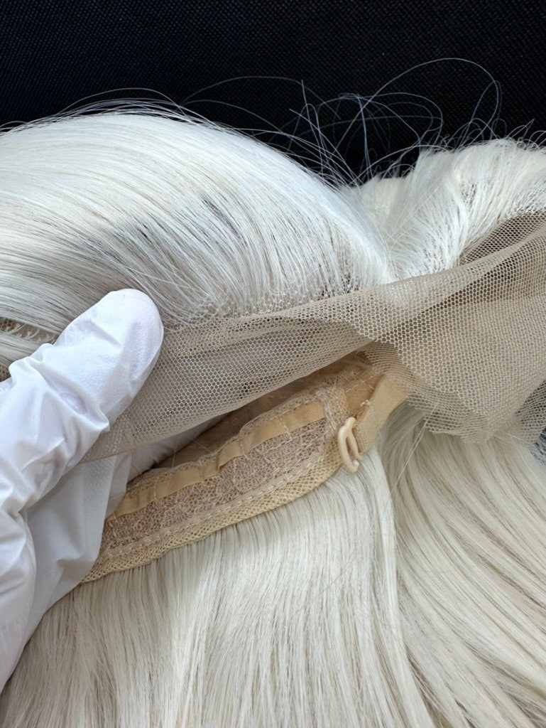 lace wig Blonde Wig,White Blonde Wig,Platinum Blonde Wig,Snow White Wig ,Cosplay White Wig,Blonde Wig Lace Front,Platinum Wig,Long Wavy Blonde Wig