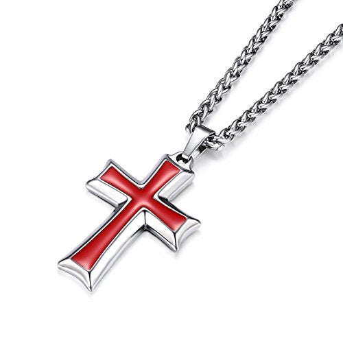 Red on sale cross jewelry