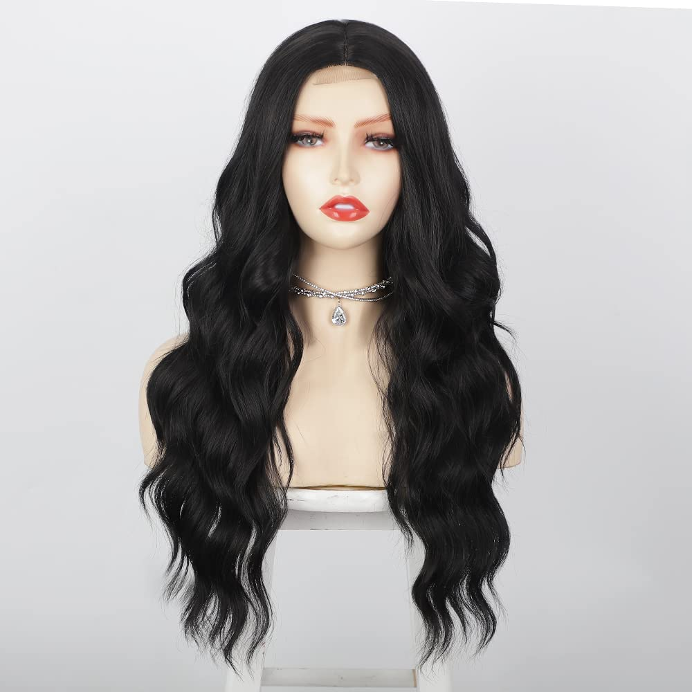 Middle Part Long Wavy Full Cap Wig Sheer Beaut Jewelry