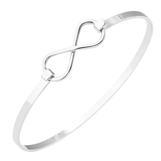 Stainless Steel Infinity Bracelet - Silver