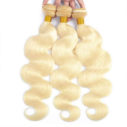 613 Blonde Bundles 9A Brazilian Body Wave Human Hair |SheerBeaute Straight  Human Hair Bundles 