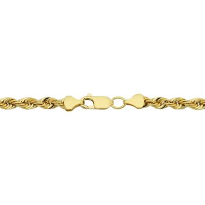 14K Yellow Gold Filled Men'S 4.2Mm Rope Chain Necklace