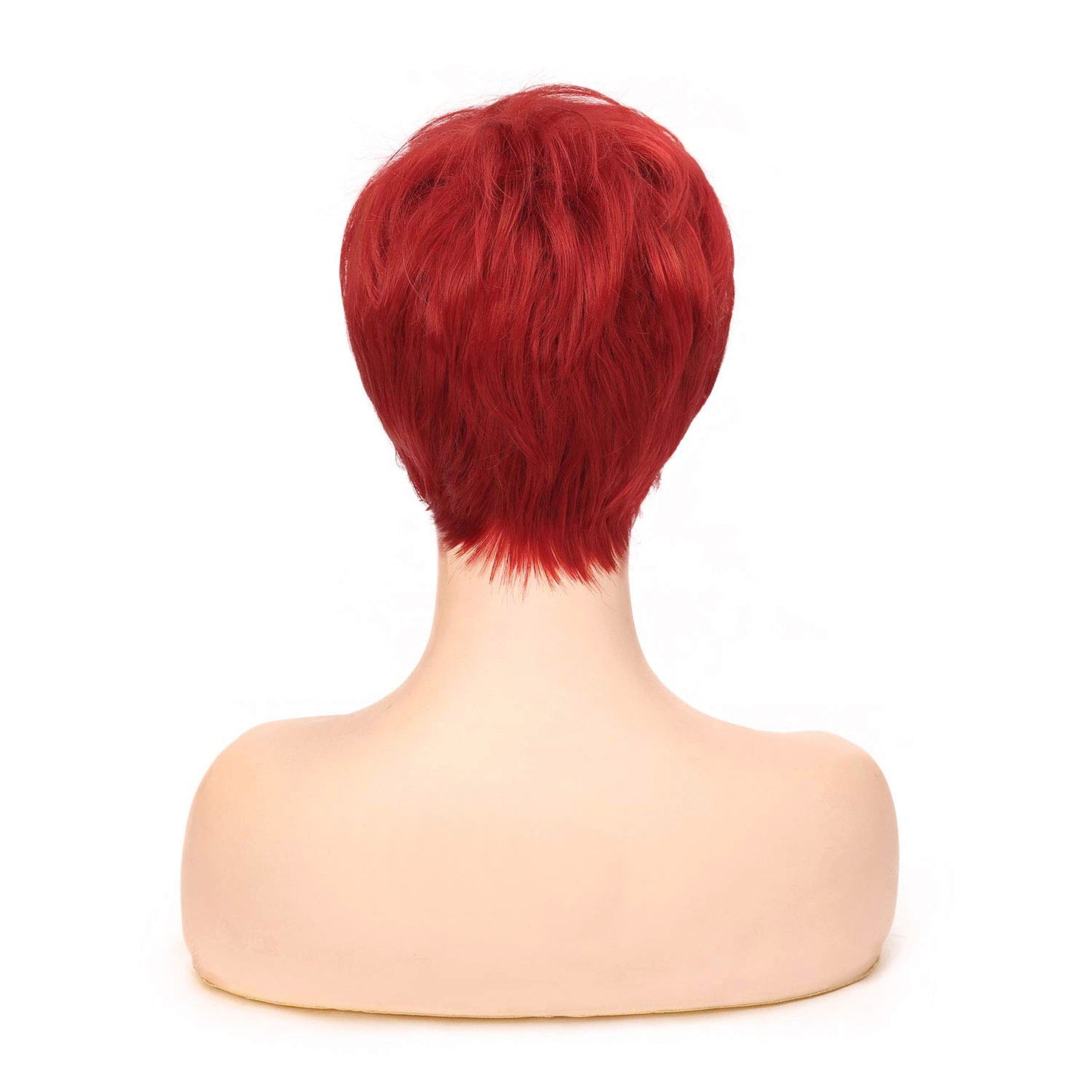 Short Pixie Cut Red Hair Wigs for Women