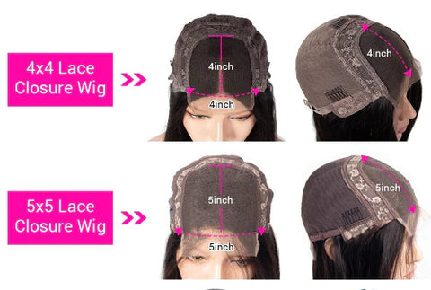 4x4 Lace Closure VS 5X5 Lace Closure, What's The Difference?