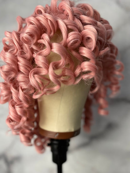 Curly Wig with Bangs Fluffy Curls Synthetic Hair Wigs&nbsp; Loose Curly Costume Cosplay Half Wigs Kinky curly wig Short Afro curly wigs