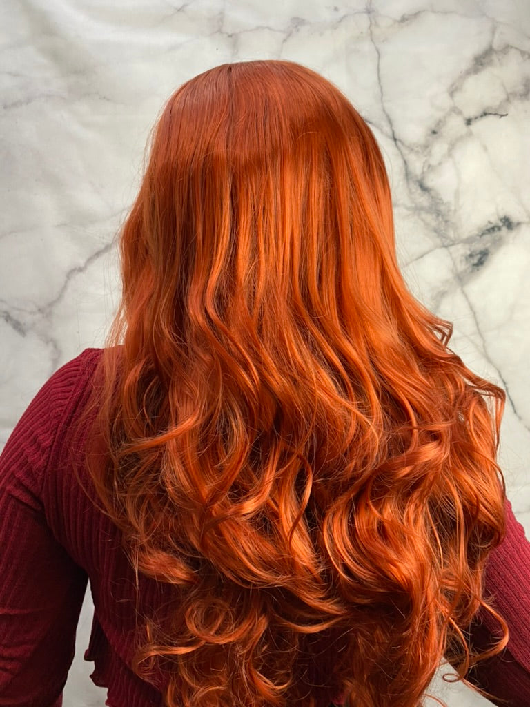 Copper Wavy Lace Front Wig