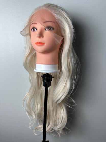 Platinum Blonde WigWhite Blonde Lace Front Wig