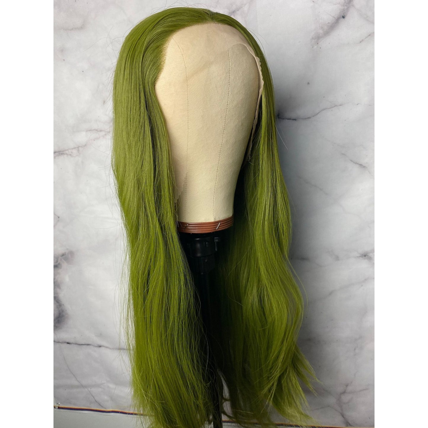 Olive Green Hair Color,Lace Front Wig,Cosplay Wig,Anime Hair Wig,Gothic Wig,Costume Wig