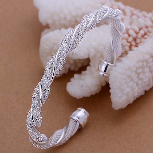 Cable Wire Twisted Cuff Bangle Bracelets&nbsp;