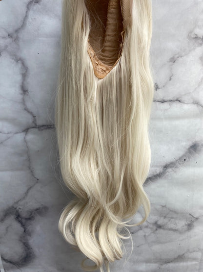 Platinum Blonde Synthetic 13x3 Lace Wigs