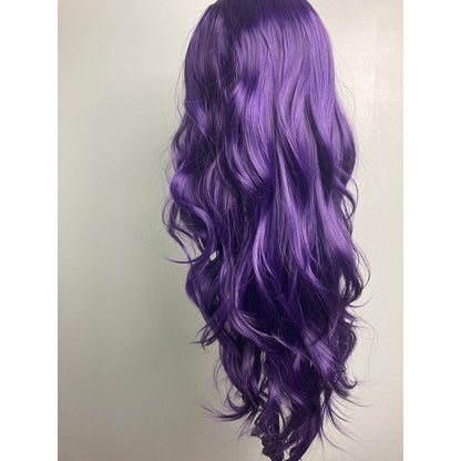 Purple Wigs For Women,Cosplay Wigs For DragQueen,Dark Purple Wig,Violet Purple Hair Wigs,Lace Front Wigs,Cosplay Purple Wig,Womens Hair Wig