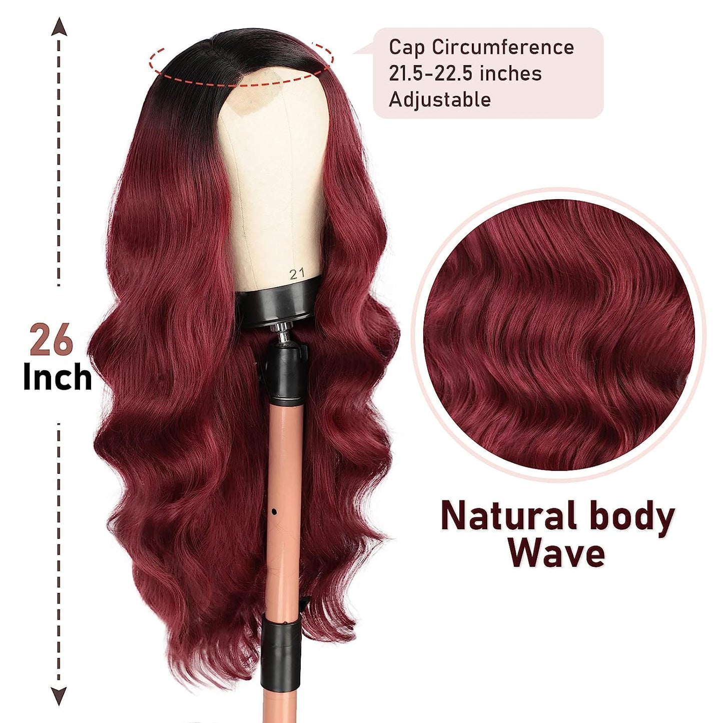 Long Side Part Wavy Wigs for Women