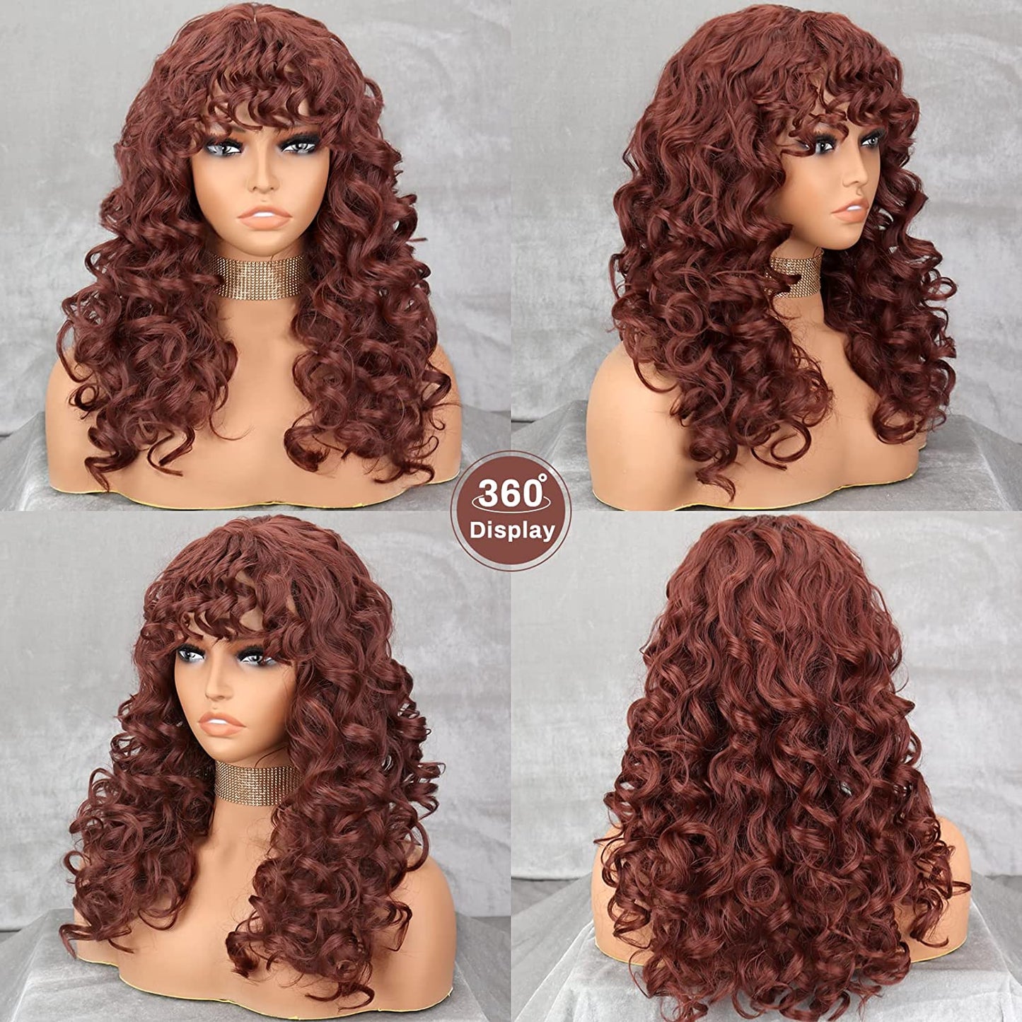 Short Curly Afro Wig for Black Women