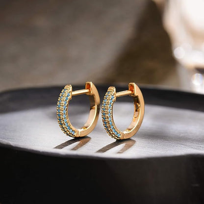 Gold Cuff Earrings Huggie Earrings for Women