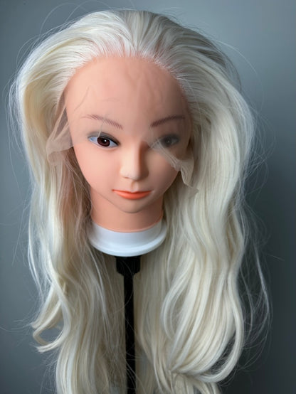 Platinum Blonde WigWhite Blonde Lace Front Wig