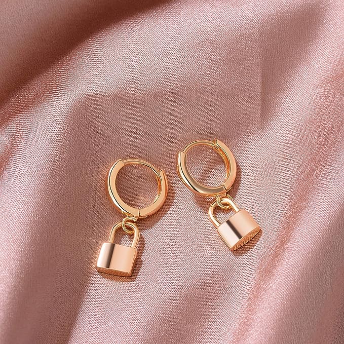 Gold Cuff Earrings Huggie Earrings for Women