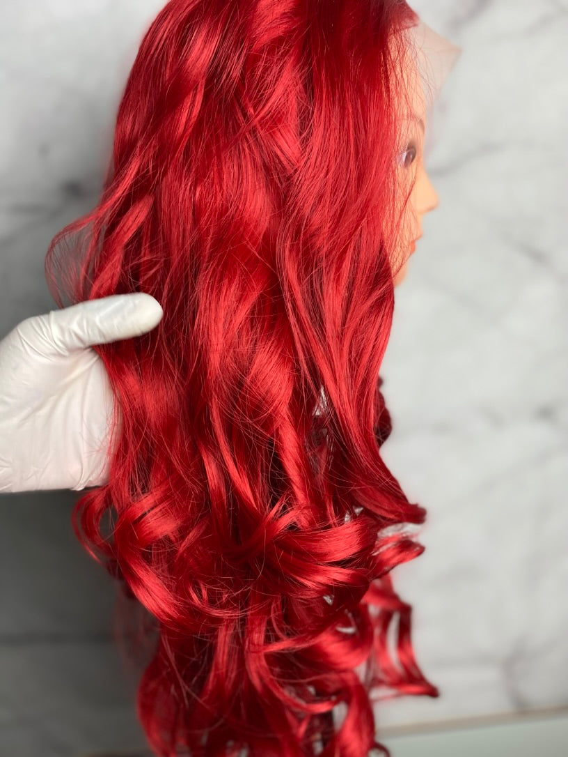 Rose Red Cosplay Wigs,Lace Front Wig