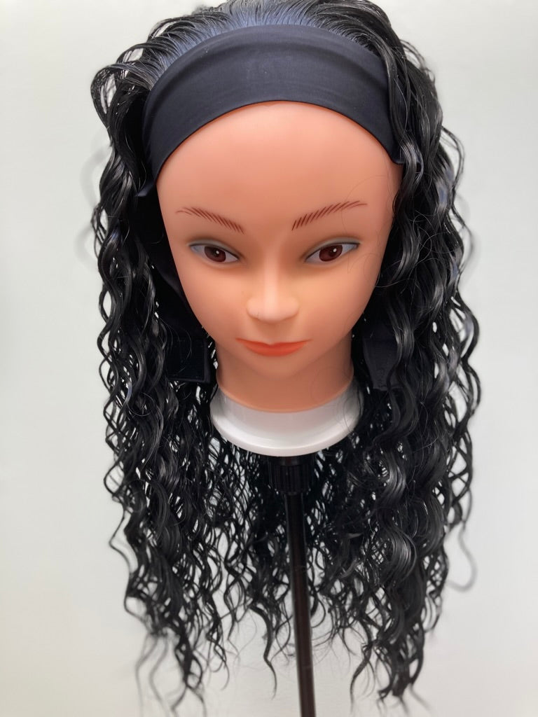 Headband Wigs for Women Wet and Wavy Headband Wig