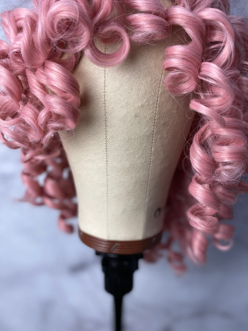 Curly Wig with Bangs Fluffy Curls Synthetic Hair Wigs&nbsp; Loose Curly Costume Cosplay Half Wigs Kinky curly wig Short Afro curly wigs