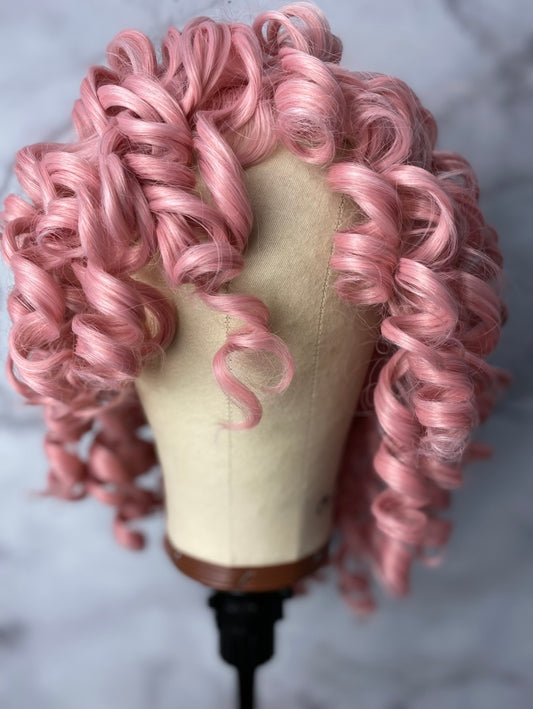 Curly Wig with Bangs Fluffy Curls Synthetic Hair Wigs&nbsp; Loose Curly Costume Cosplay Half Wigs Kinky curly wig Short Afro curly wigs