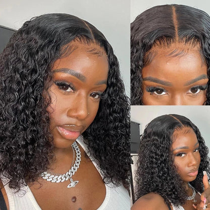 Brazilian Human Hair Deep Wave Bob Wig