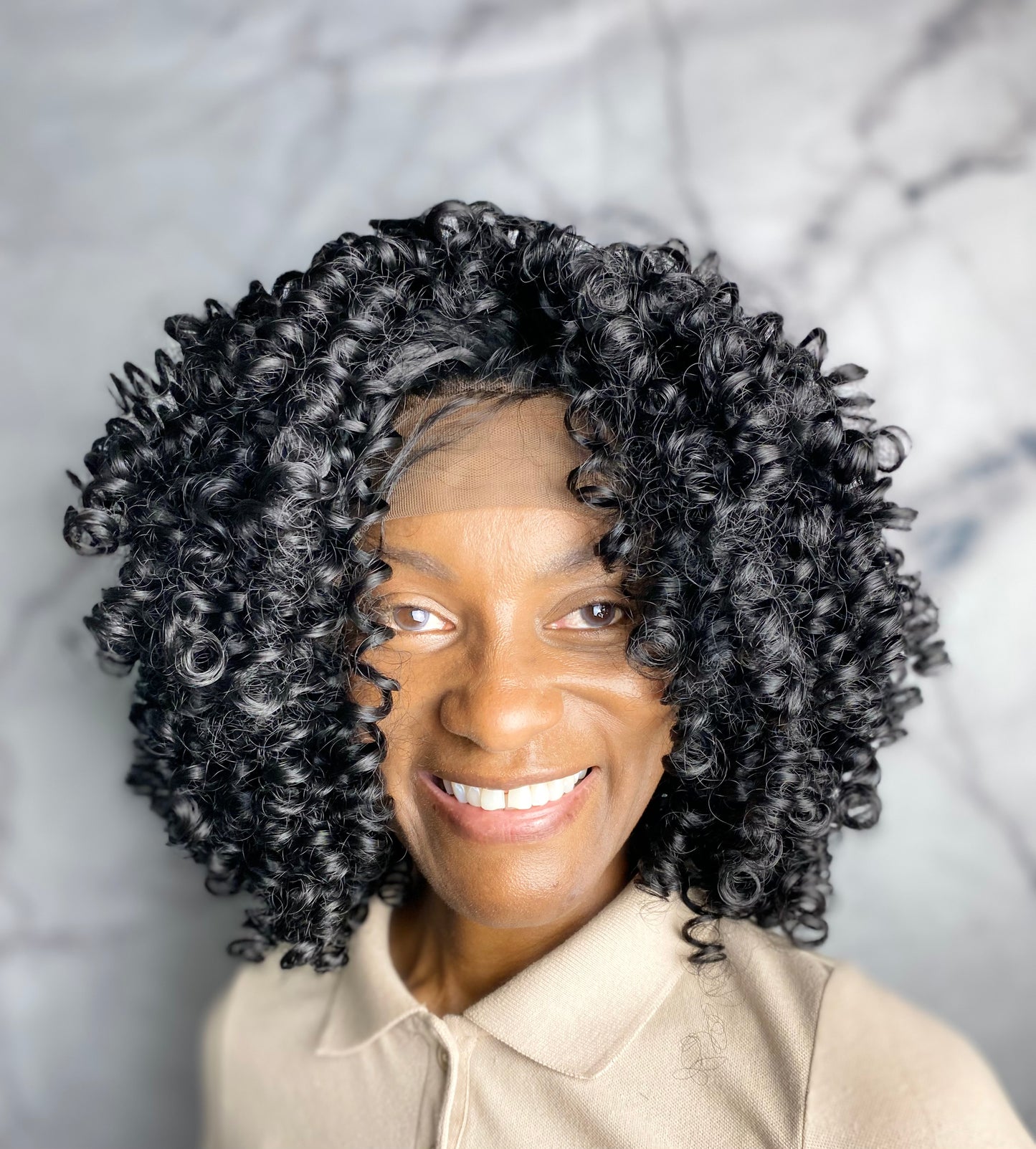Kinky Curly Bob Lace Front Wigs