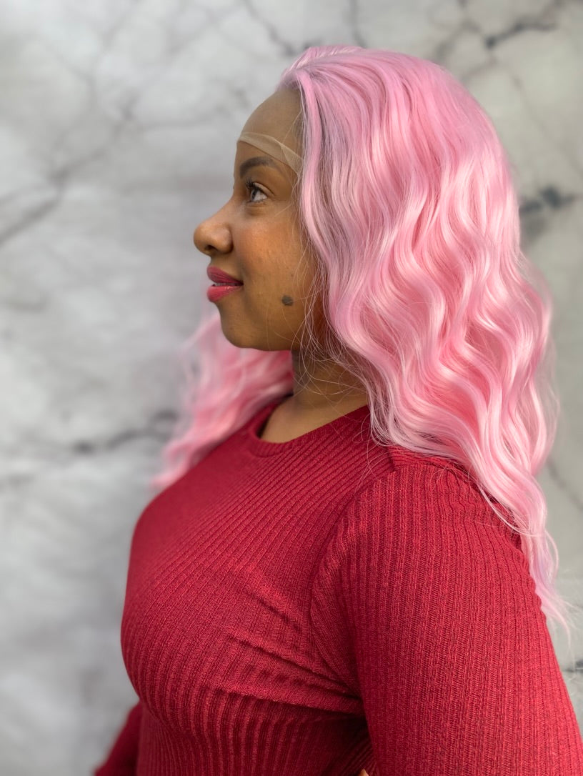 Short Bob Pink Wig,Pink Lace Wig,Lace Front Pink Wig,Short Lace Front Wig For Women,Drag Performer Wigs,Cosplay Wig