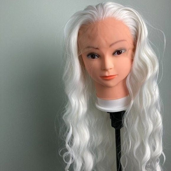 White Wigs Drag Queen,White Hair Wigs,White Blonde Wig| Platinum White Wig