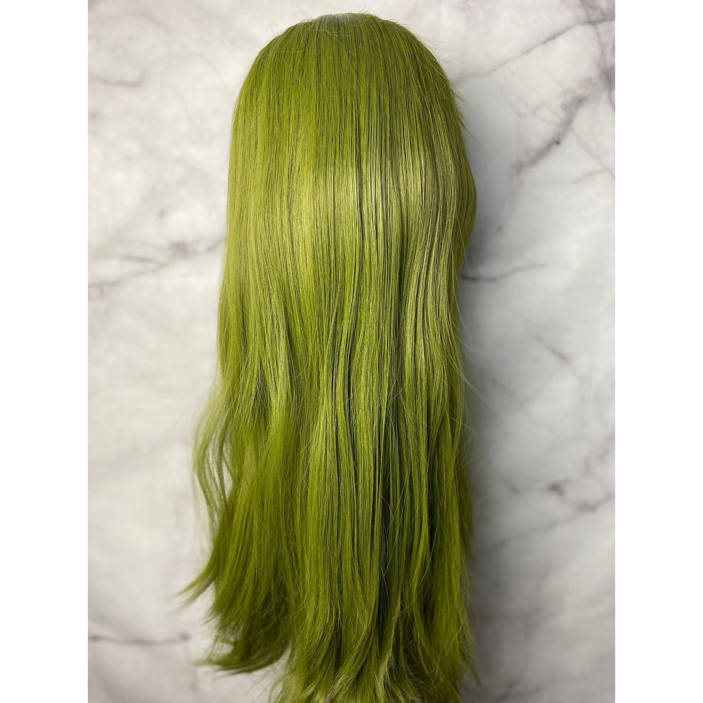 Olive Green Hair Color,Lace Front Wig,Cosplay Wig,Anime Hair Wig,Gothic Wig,Costume Wig