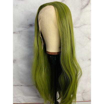 Olive Green Hair Wig, Dark Green Wig,Lace Front Wig