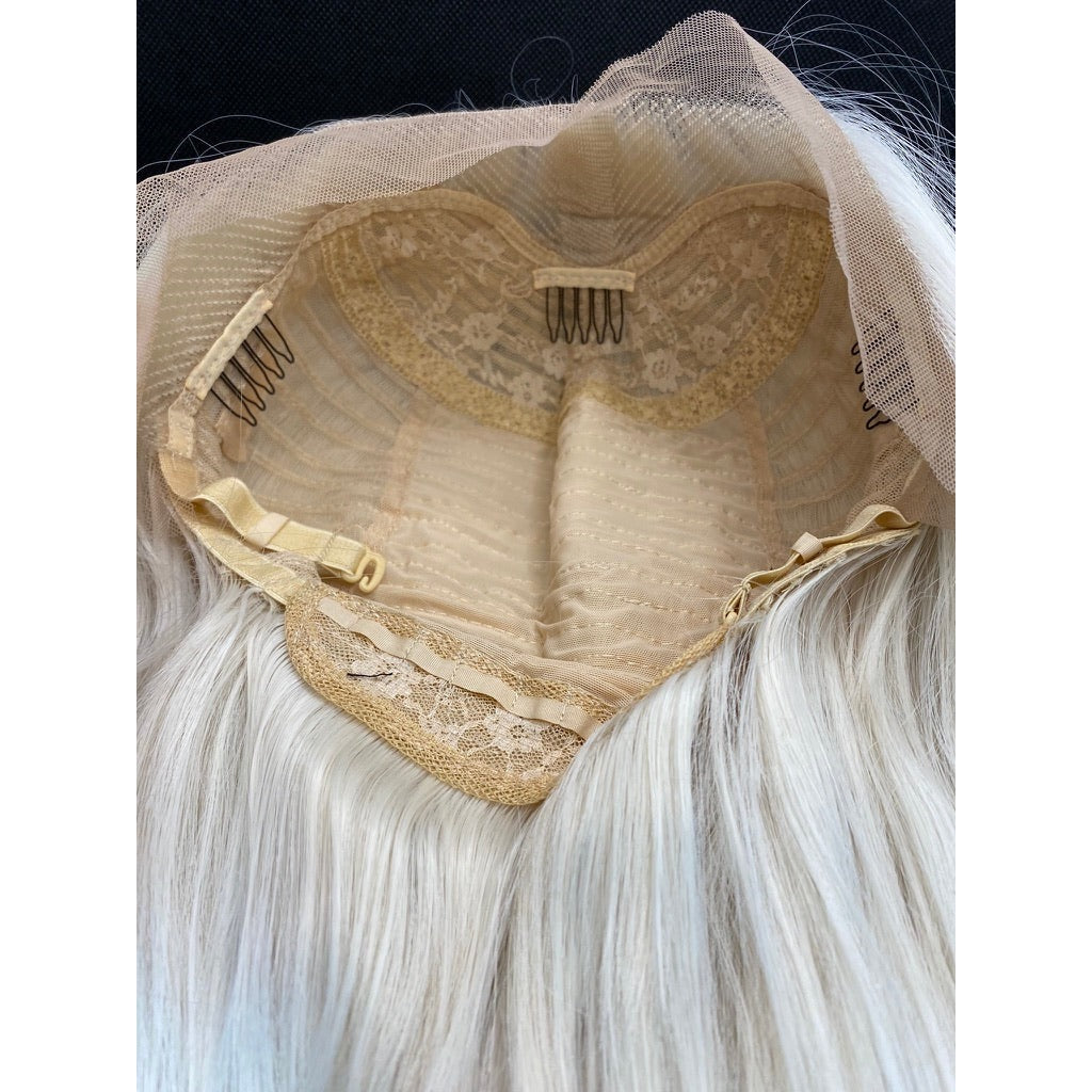 Platinum Blonde Synthetic 13x3 Lace Wigs