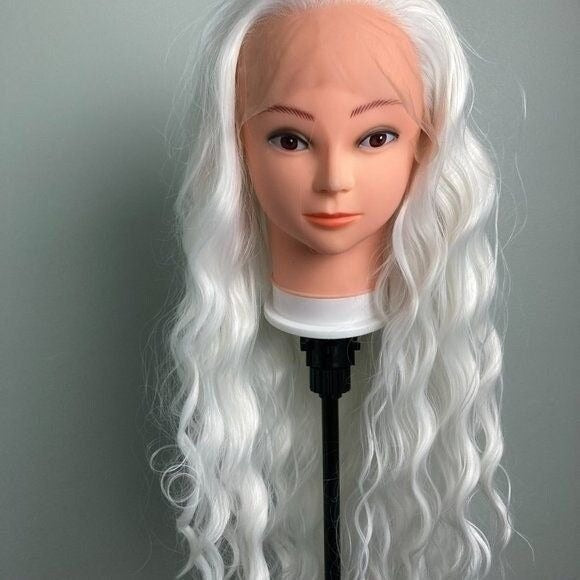 White Wigs Drag Queen,White Hair Wigs,White Blonde Wig| Platinum White Wig