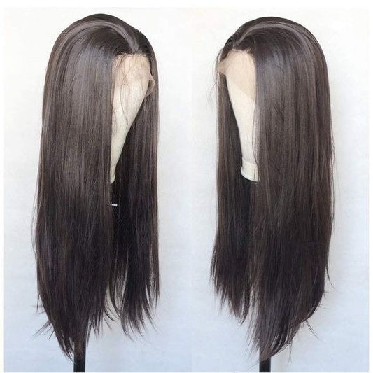 Dark Brown Wig,Straight Wigs,Long Hair Wigs For Women,Costume Lace Front Wig,Dark Auburn Wig,Brown Wig,Straight Hair Wig,Chemo Hair Wig