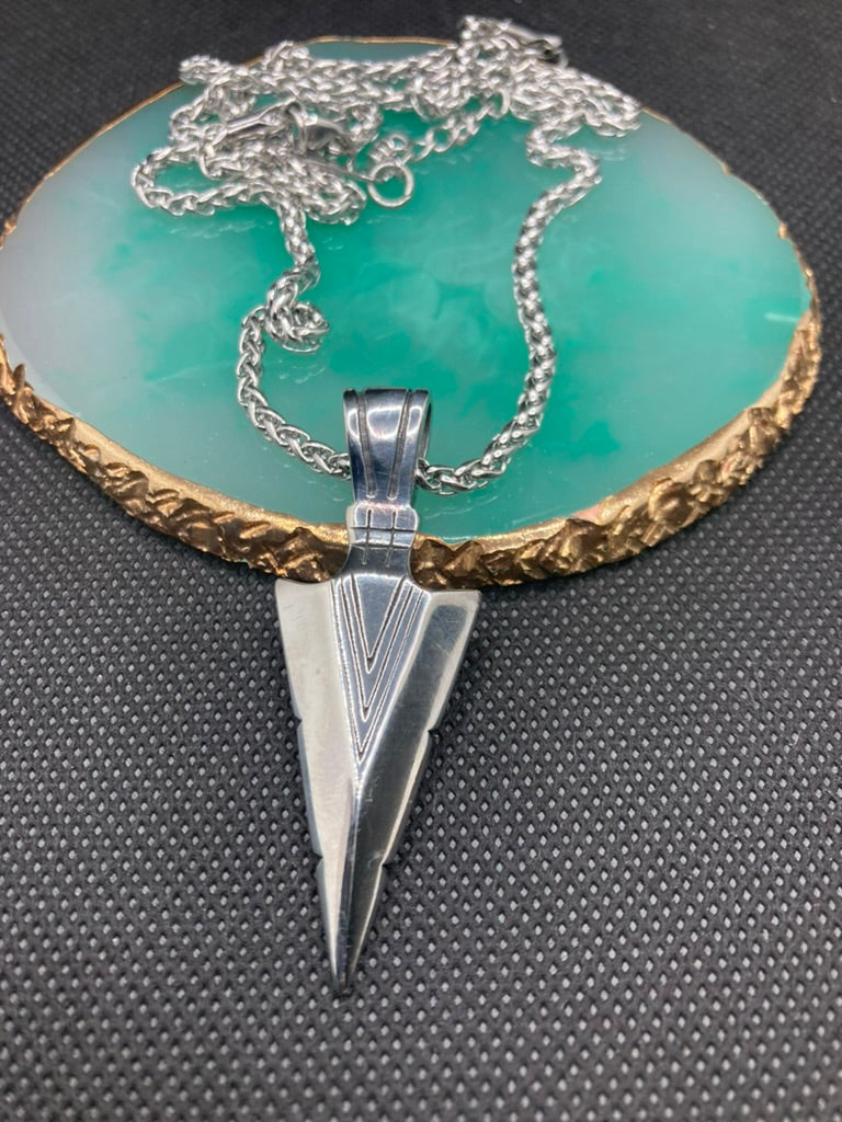 316 Arrow Stainless Steel Pendant Necklace