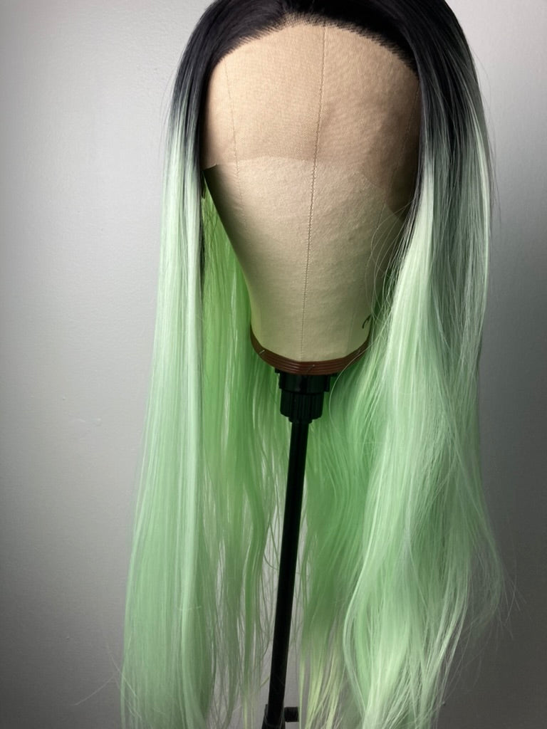 light green ombre hair
