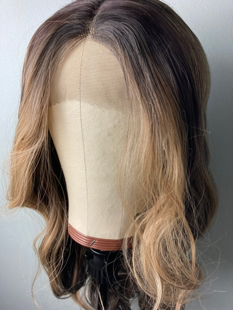 Black with Highlight Lace Front Wig
