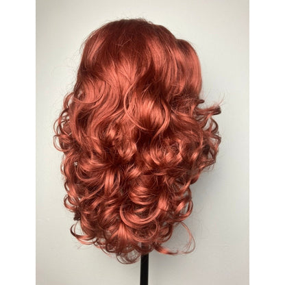 Products Short Bob Ginger Wig,Red Wig,Copper Red Wigs,Short Bob Wigs,Wavy Lace Front Wig,Auburn Red Hair Wig,Red and Ginger Wig,Curly Auburn Wig