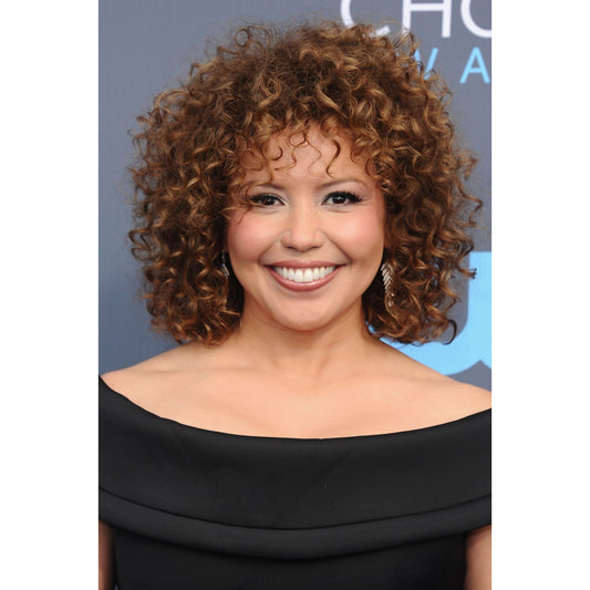 BROWN Short Kinky Curly Wig with Bangs