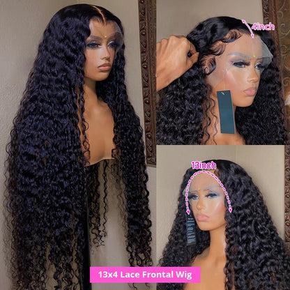 Deep Wave 360 HD Lace Frontal Wigs Brazilian Loose Water Wavy Curly Human Hair Wigs Wigs: Human Hair Wigs,Wigs for Women Human Hair Type: Wigs,Curly Human Hair Wig,Deep Wave Frontal Wig,Frontal Wig Human Hair Style: Perruque Cheveux Humain,Perruque Bresillienne,Perruque Curly Wig Brazilian Hair: Perruque Cheveux Humains Brésiliens solde Curly Human Hair Wigs: Wet and Wavy Lace Front Wig 32 38 40inch long Human Hair Wig: Water Wave Lace Front Wig Lace Color: Hd Lace Frontal Wig