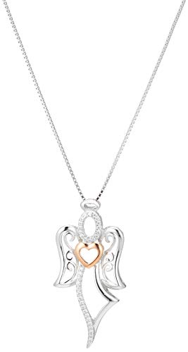 Sterling Silver Heart Pendant Necklace, 18"