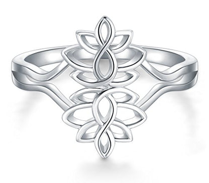 Lotus Flower -925 Sterling Silver Ring