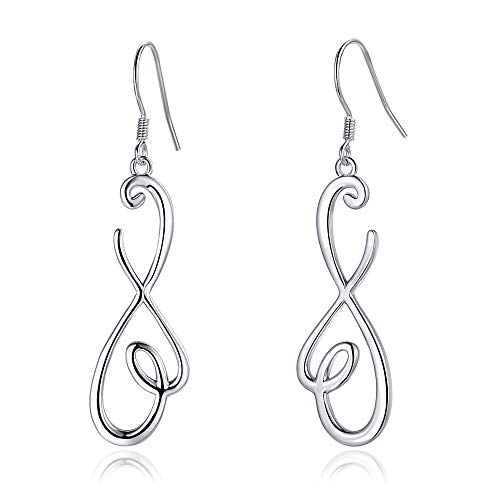 VINTAGE 925 Sterling Silver Celtic Knot Dangle Earrings