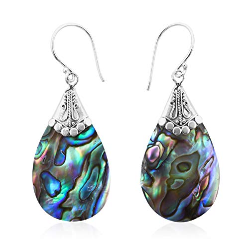  Dangle Drop Earrings 925 Sterling Silver Abalone Shell Fashion Beach Jewelry Unique Gifts for Women Costume Jewelry for Women Birthday Gifts