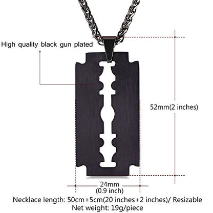 Razor Blade Emo Necklace – Sheer Beauté & Jewelry
