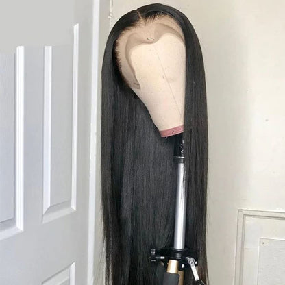 Black Long Straight Lace Front Wigs