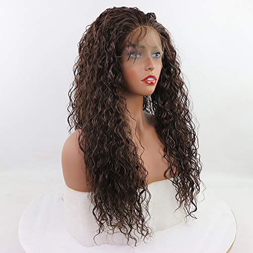13x4 Free Part Brown Kinky Curly Lace Front Wigs