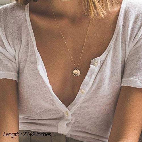 Turandoss Dainty Layering Pearls Necklace
